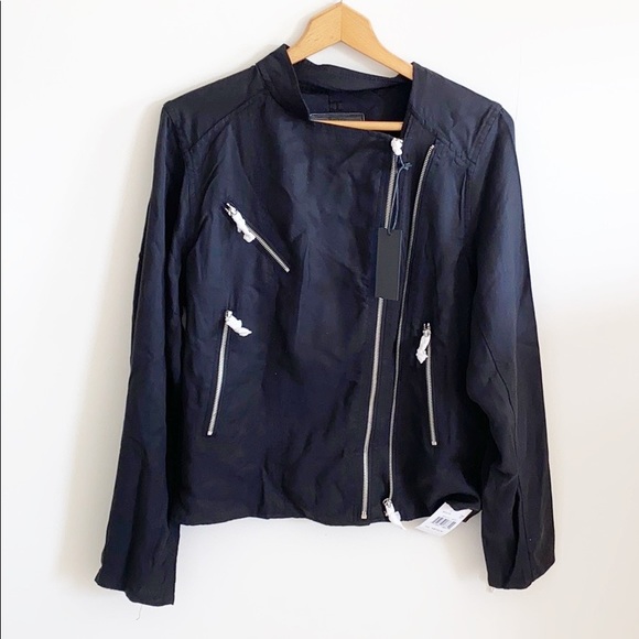 Blank NYC Jackets & Blazers - Blank NYC Woven Black Moto Jacket